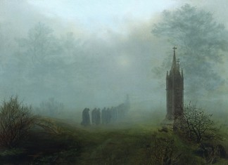 Procesión en la niebla: en el camino, en el silencio